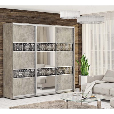 Шкаф-купе "Модель-3" с зеркалом 2,2м